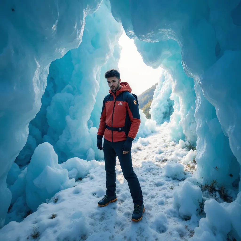 Menajem Pérez within the heart of ice.