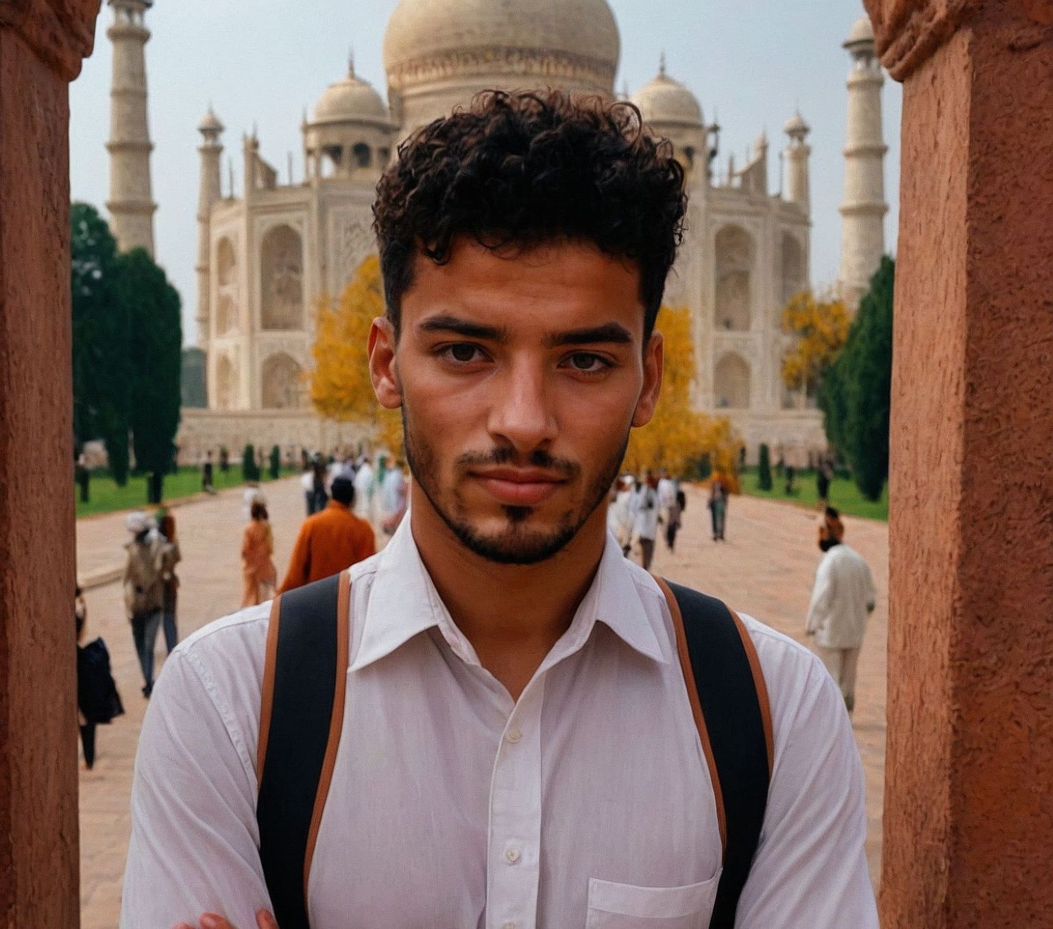 Menajem Pérez takes a deep breath by the Thames, soaking in London’s atmosphere near Big Ben.